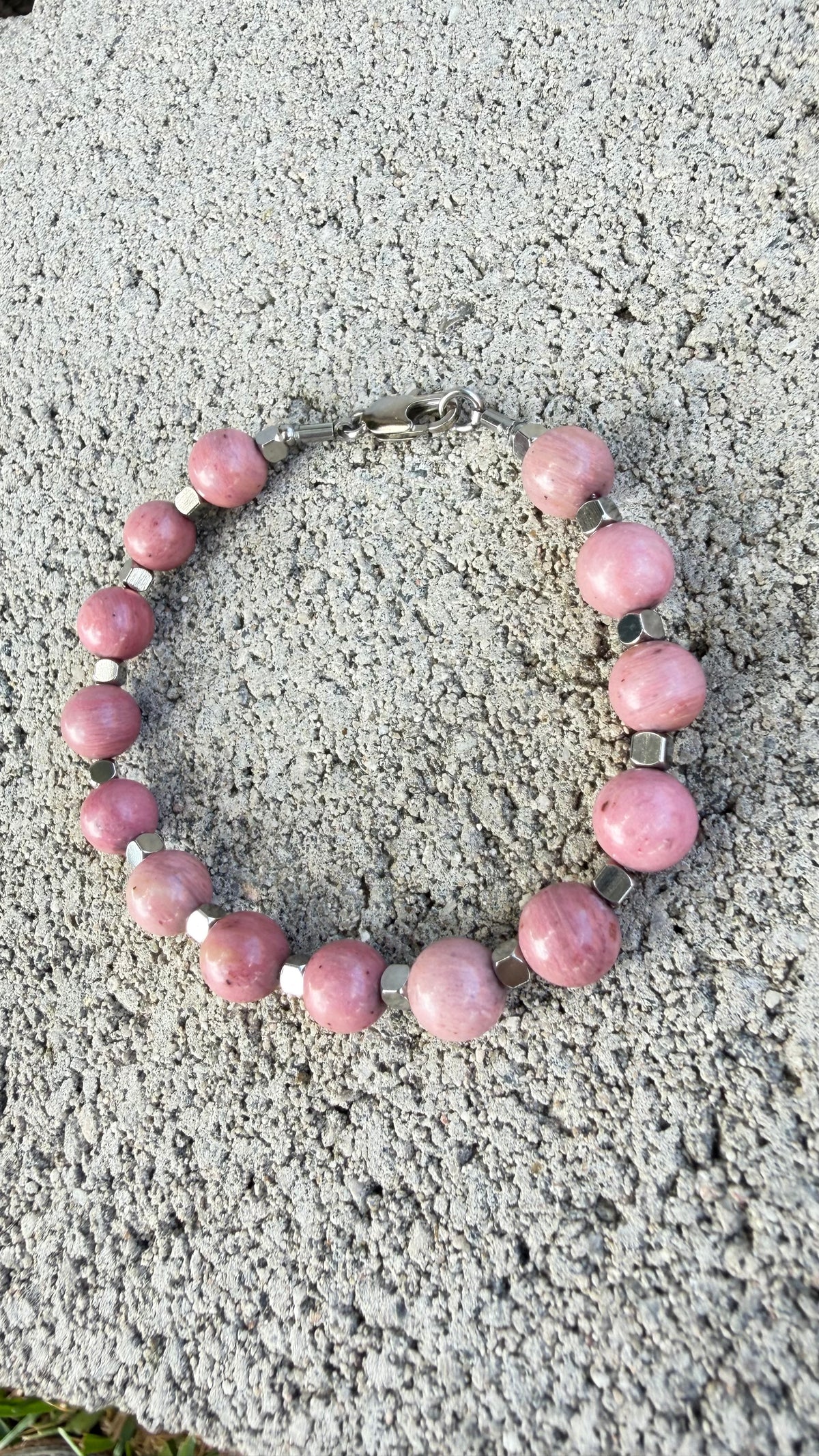 Pulsera de rodocrosita  del equilibrio emocional