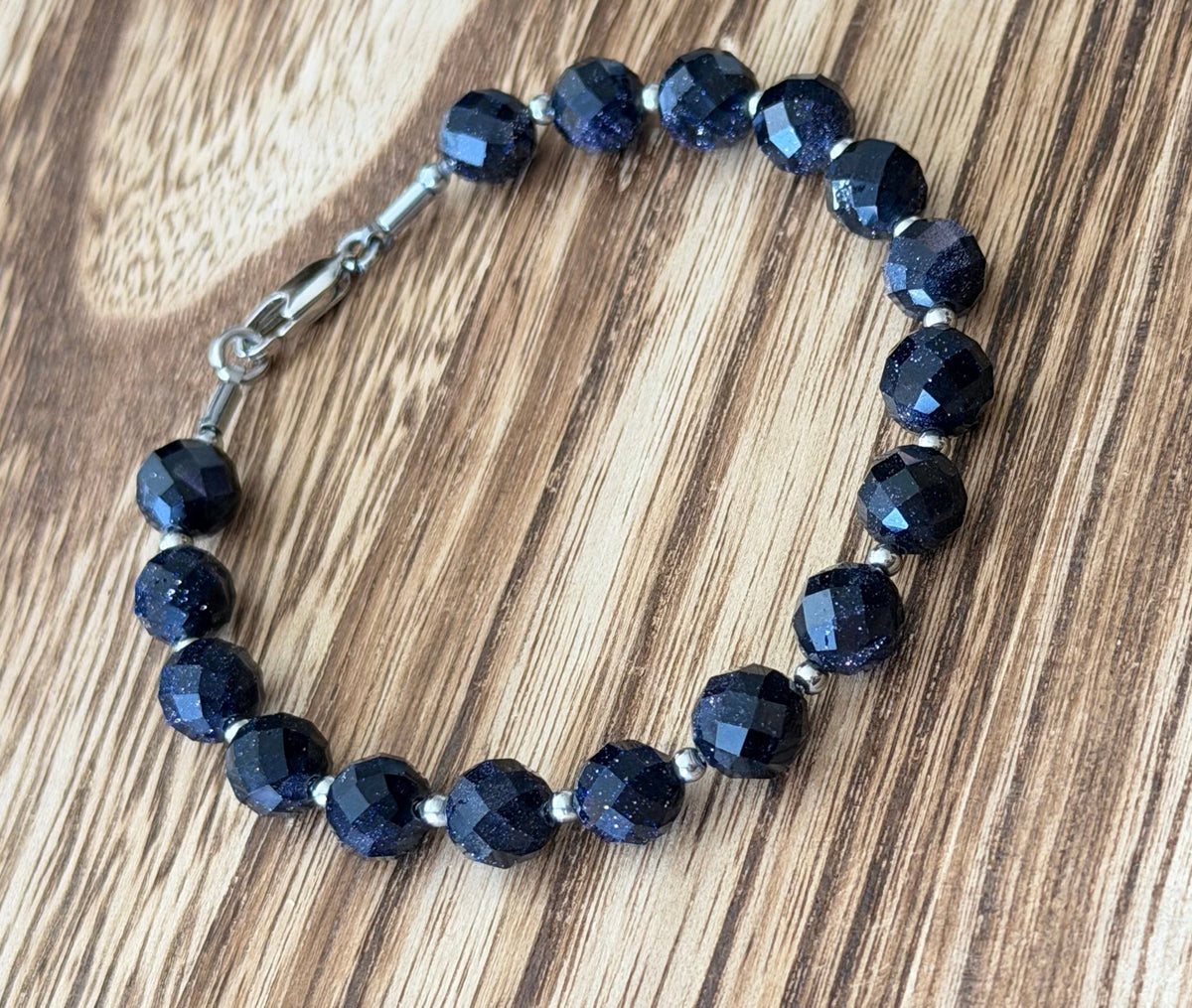 Goldstone Azul  Pulsera de la Ambición 