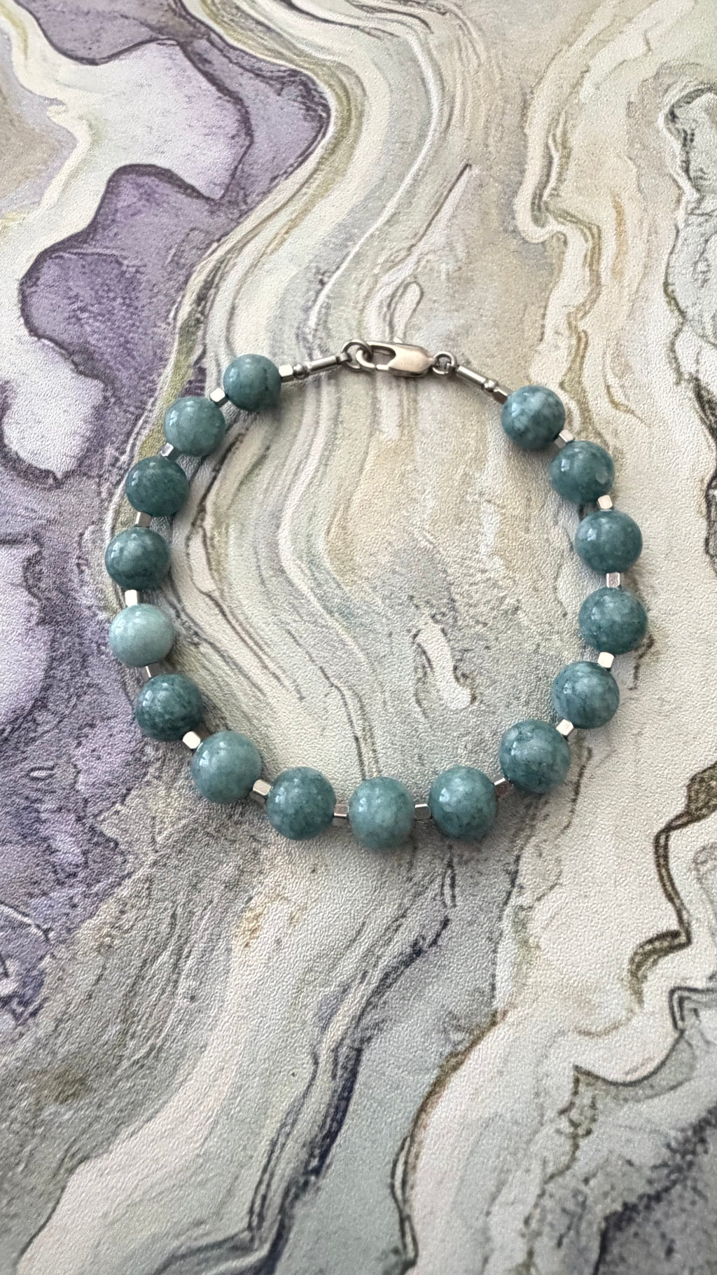Aquamarine Jade Clarity Bracelet