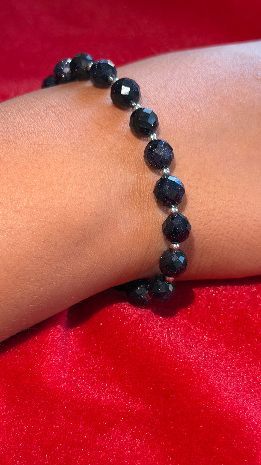 Goldstone Azul  Pulsera de la Ambición 