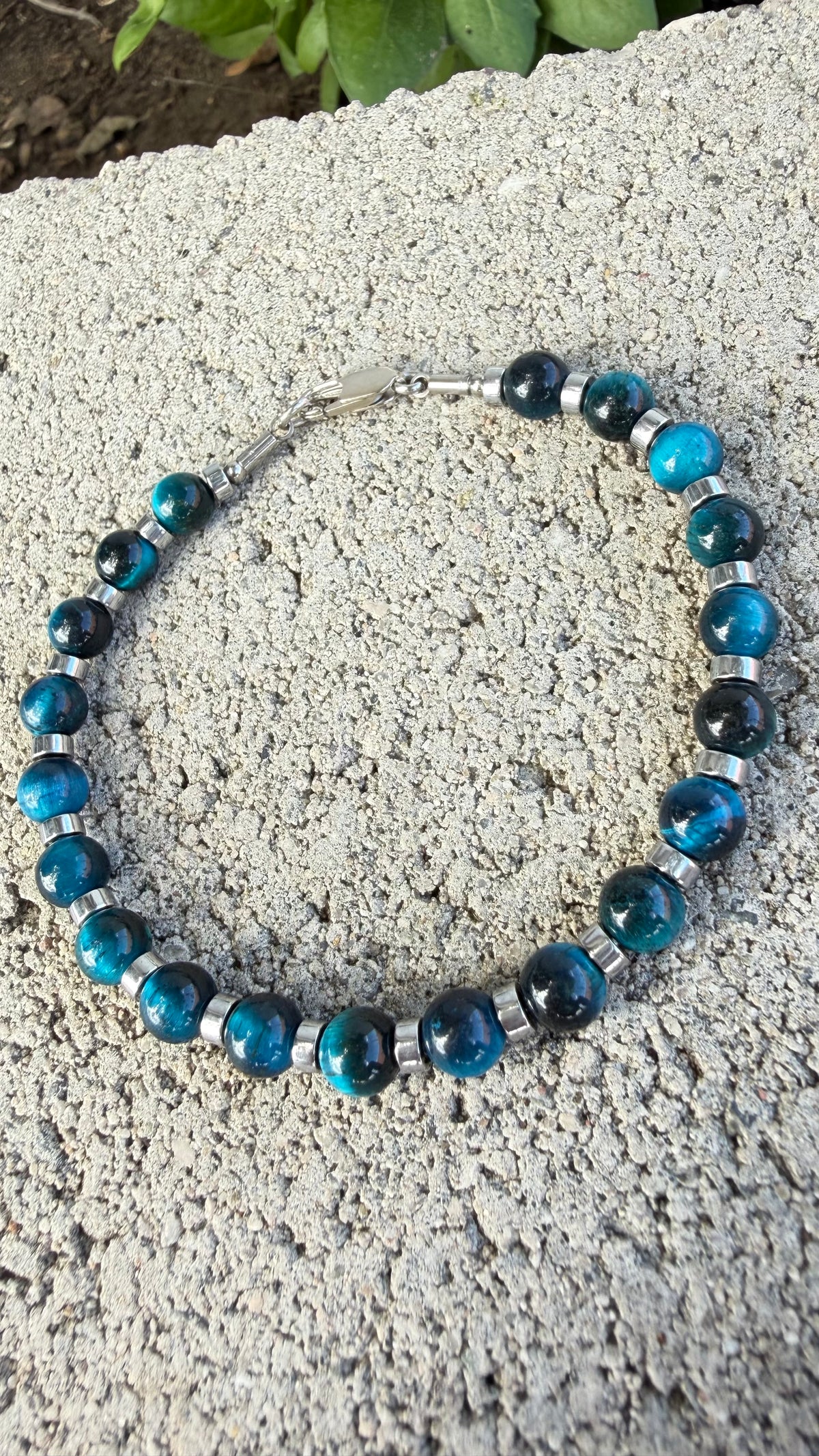 Blue Tiger Eye Confidence Bracelet
