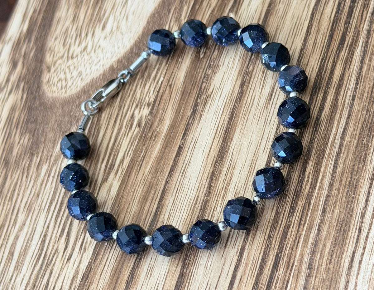 Goldstone Azul  Pulsera de la Ambición 