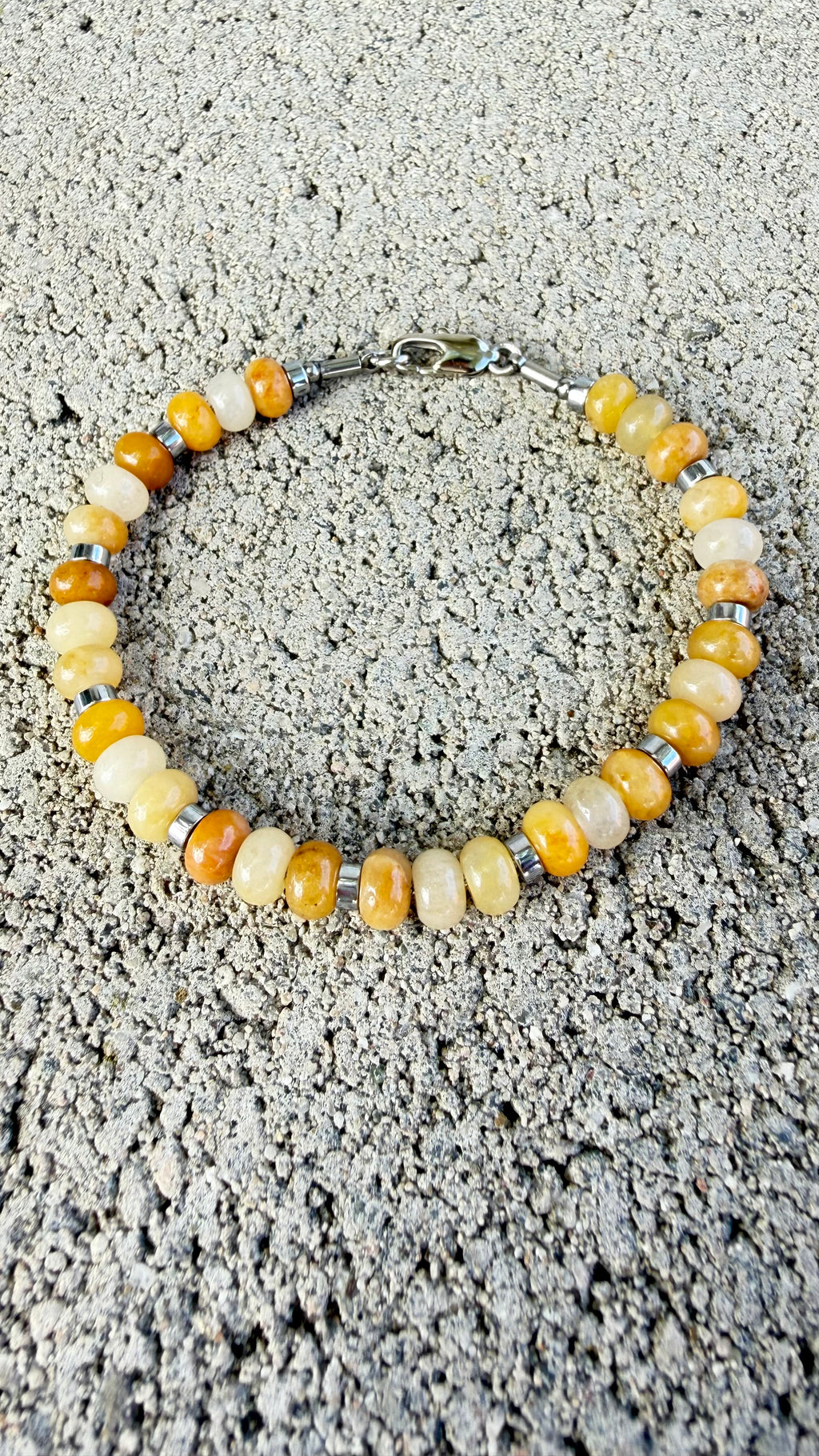  Jade Amarillo Pulsera del Optimismo 