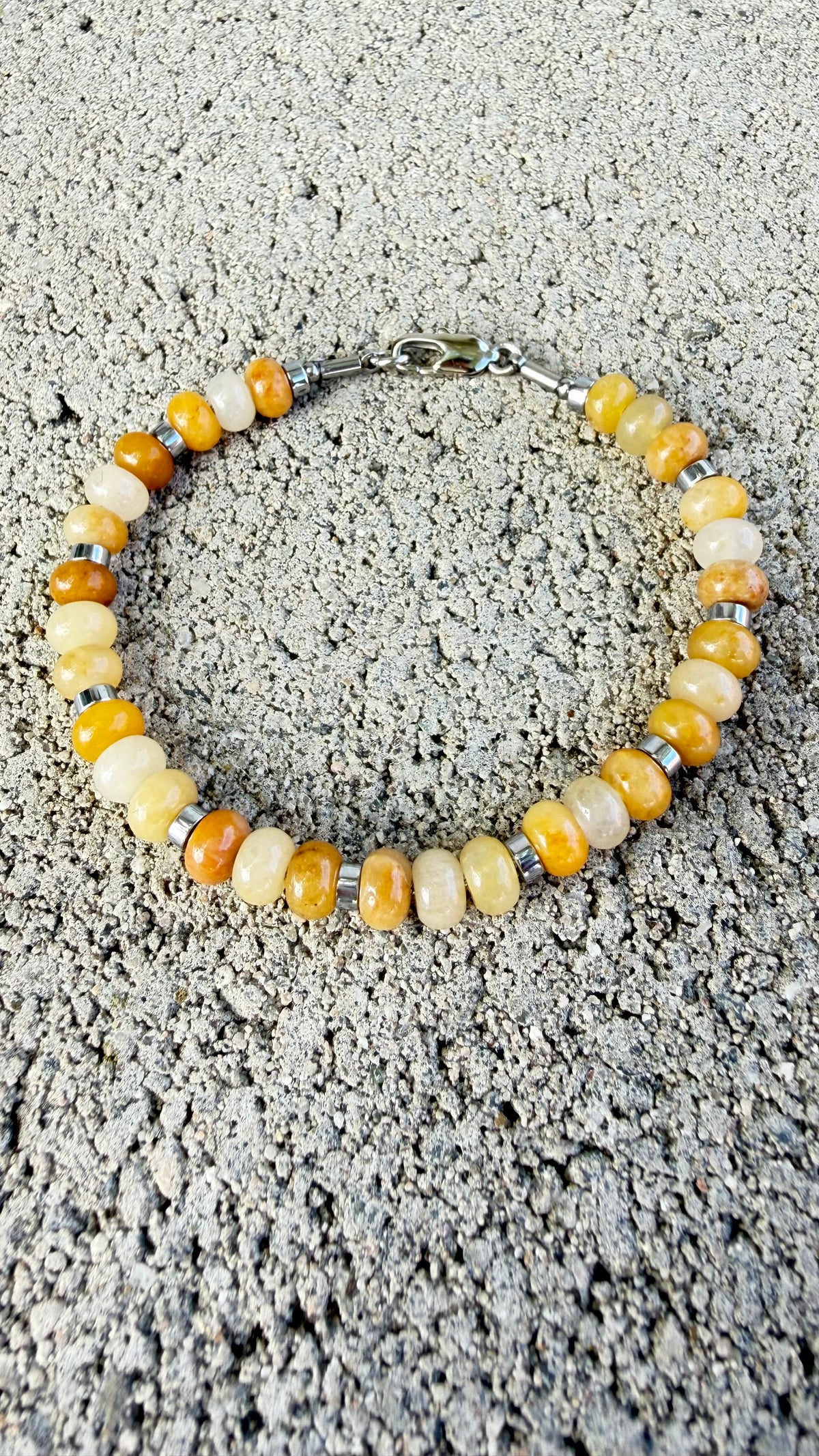  Jade Amarillo Pulsera del Optimismo 