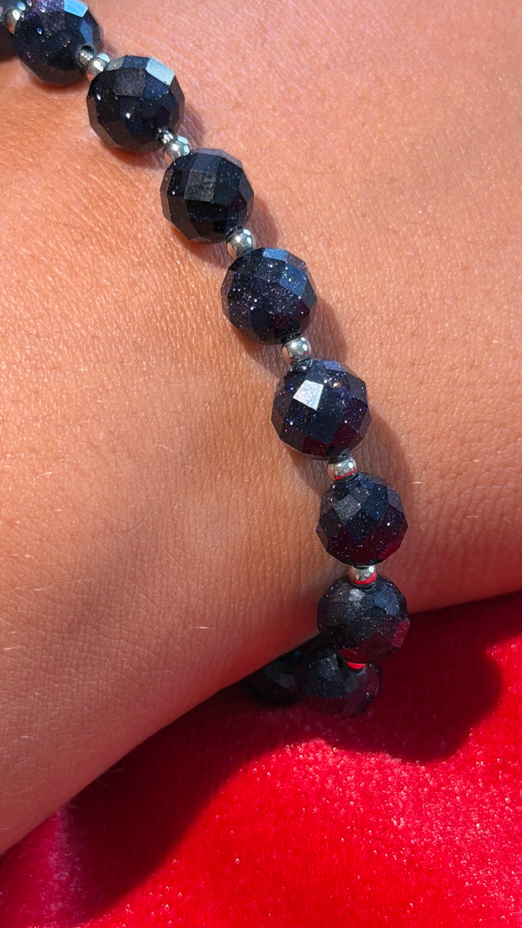 Goldstone Azul  Pulsera de la Ambición 