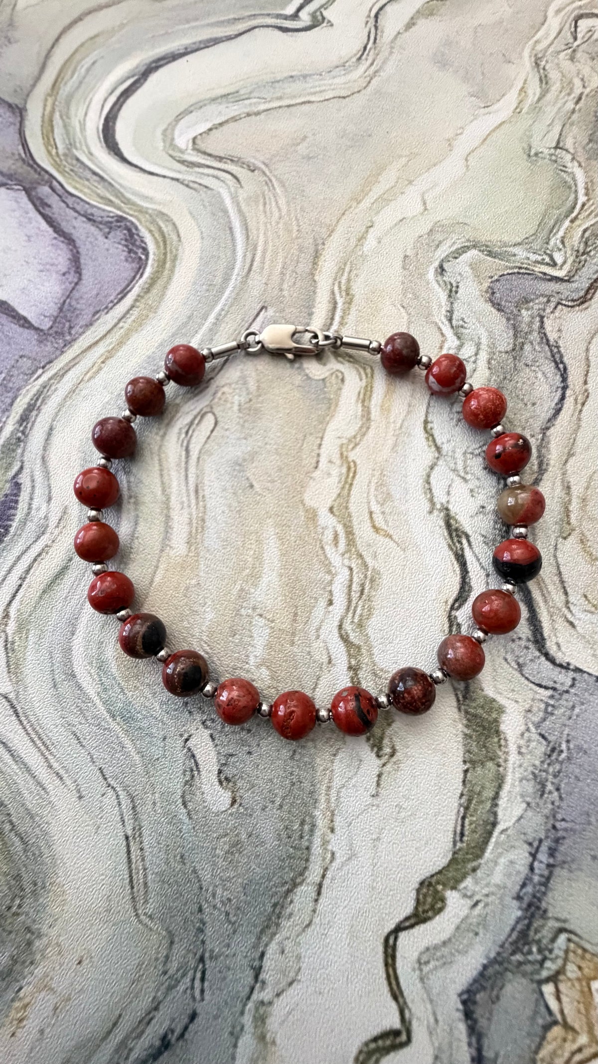 Red Jasper Grounding Bracelet
