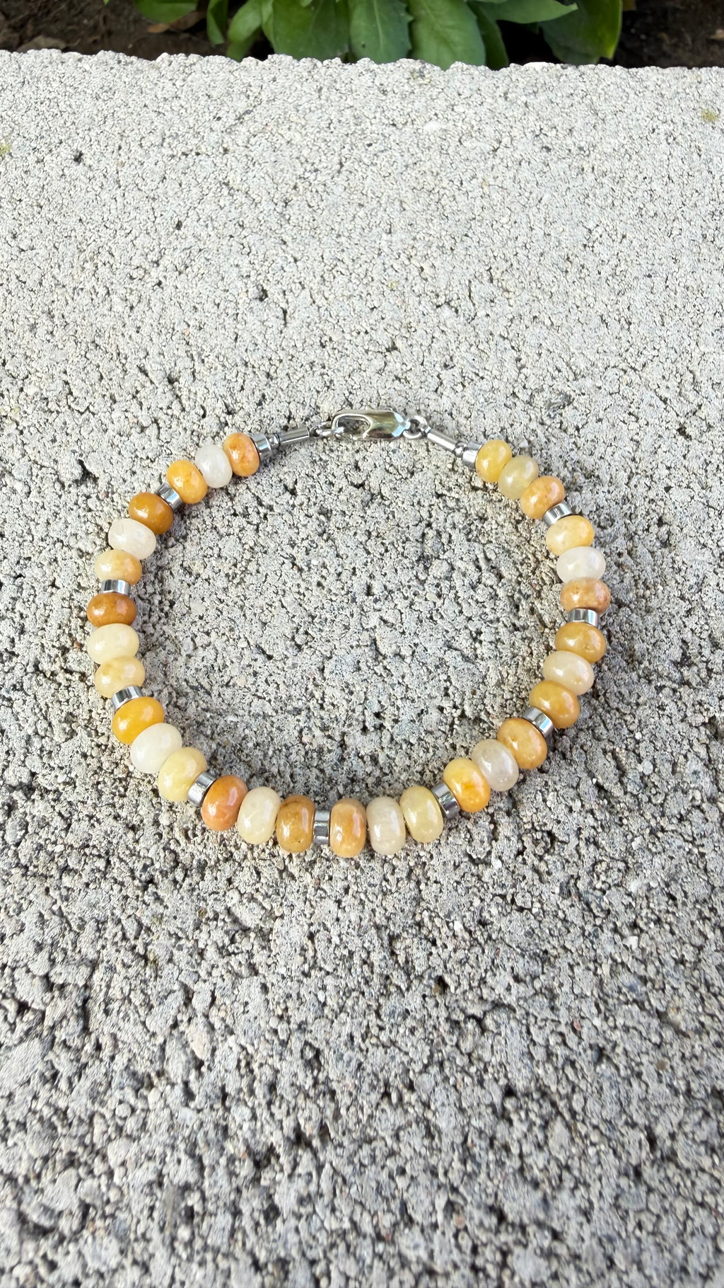  Jade Amarillo Pulsera del Optimismo 