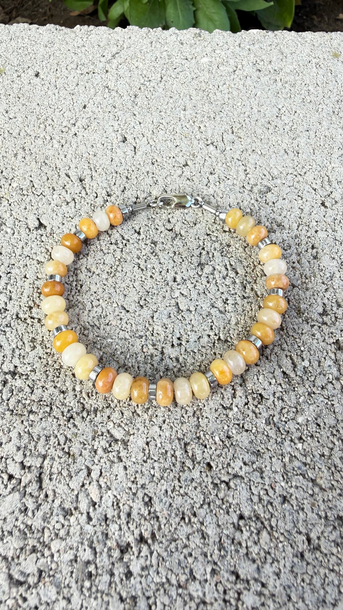  Jade Amarillo Pulsera del Optimismo 