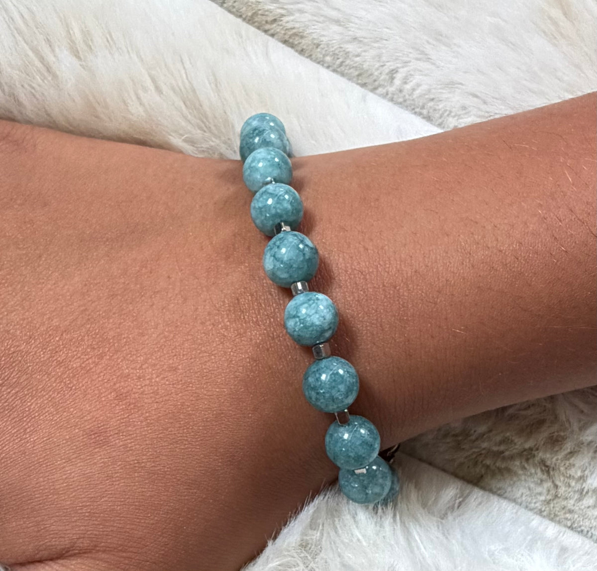 Aquamarine Jade Clarity Bracelet