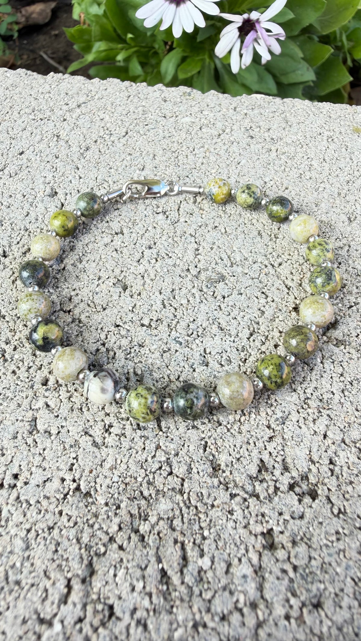 Moss Agate Growth Bracelet