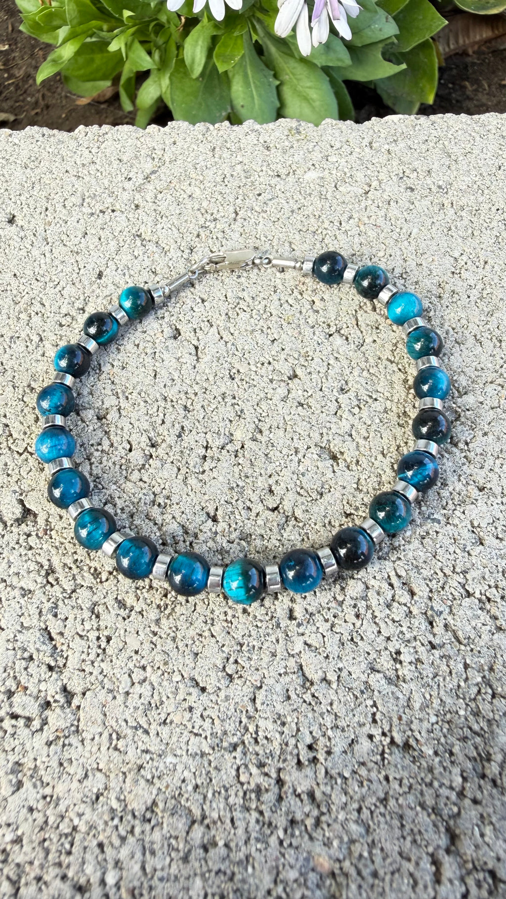 Blue Tiger Eye Confidence Bracelet
