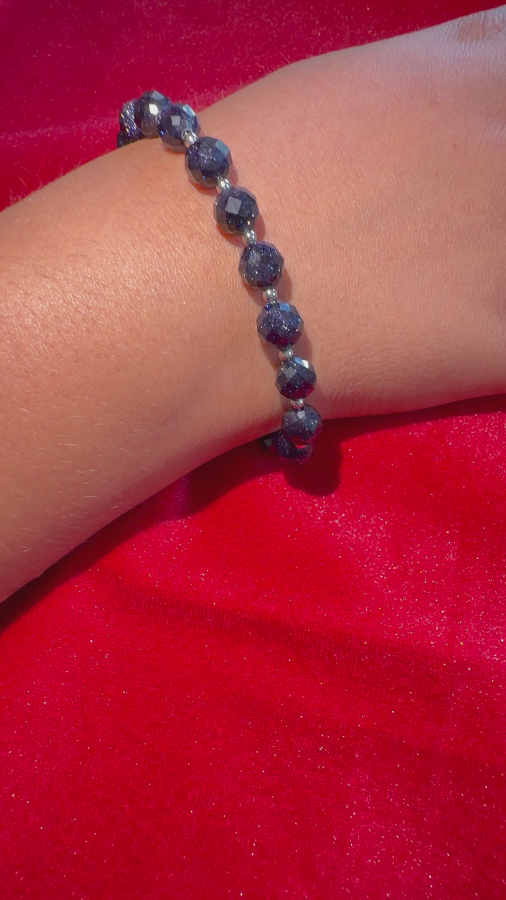 Goldstone Azul  Pulsera de la Ambición 