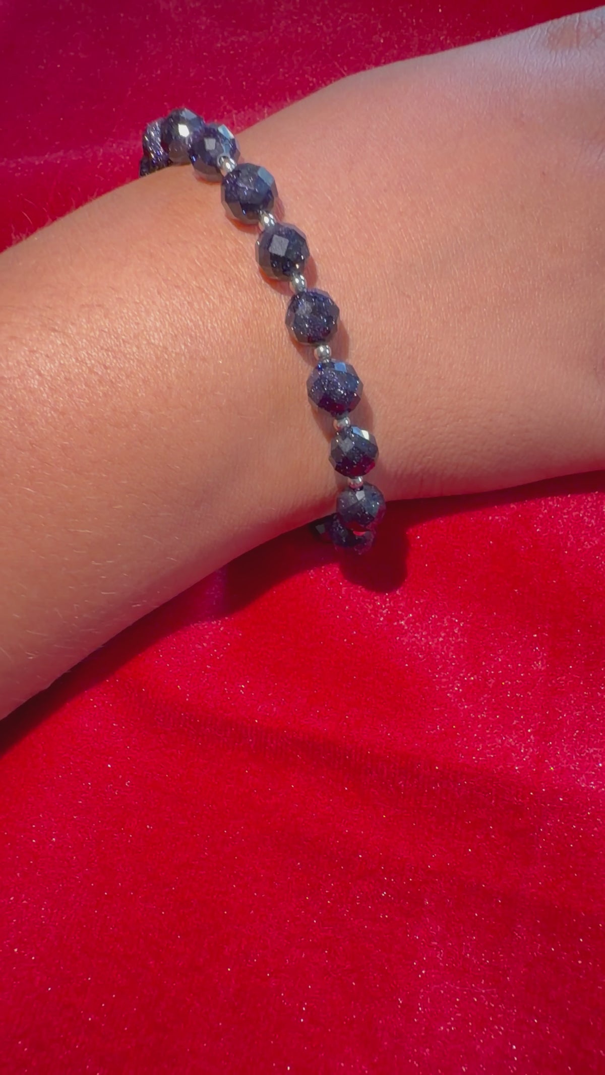 Goldstone Azul  Pulsera de la Ambición 